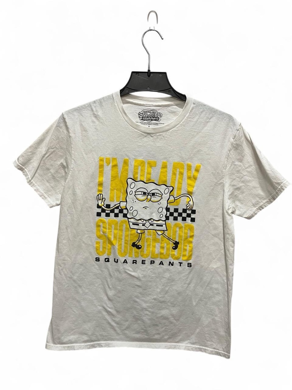 SpongeBob SquarePants Y2K Cotton Graphic Tee Large EUC